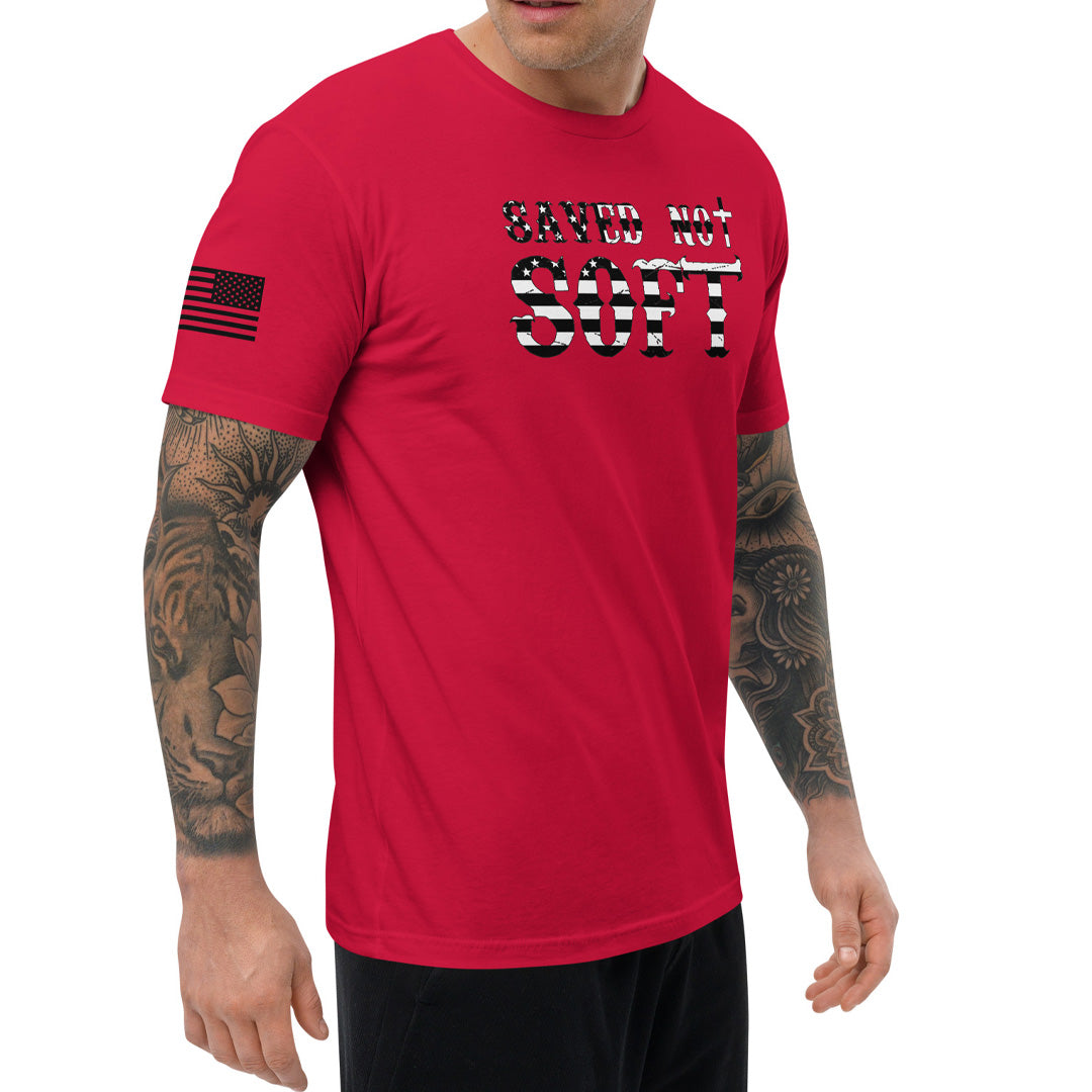 Saved Not Soft Flag Shirt