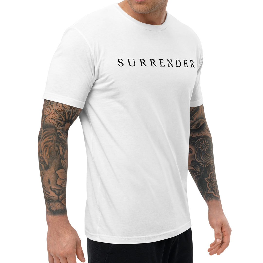 SURRENDER Mens T-Shirt (White)