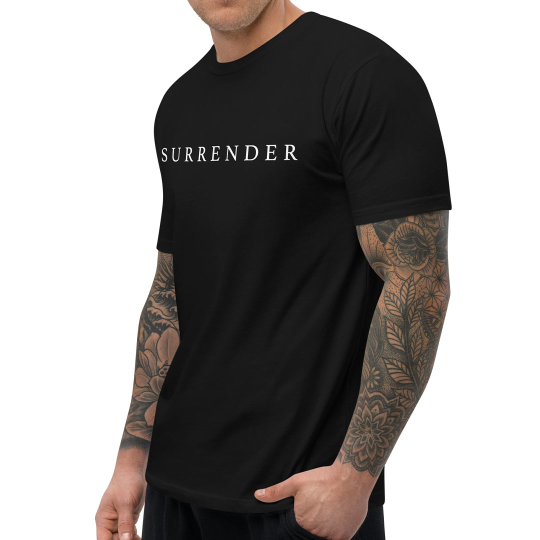 SURRENDER Mens T-Shirt (Black)